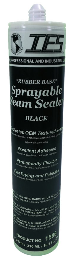 IES 1586 Sprayable Seam Sealer: Black - Cartridge