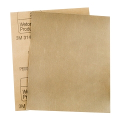 3M™ 314 Wetordry™ Sandpaper Sheet: P600 - Pack of 25