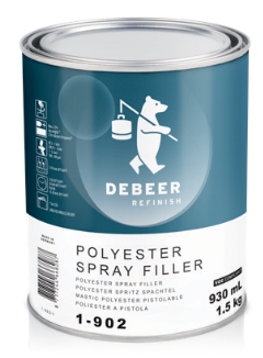 DeBeer 1-902 Polyester Spray Filler - 1.5kg