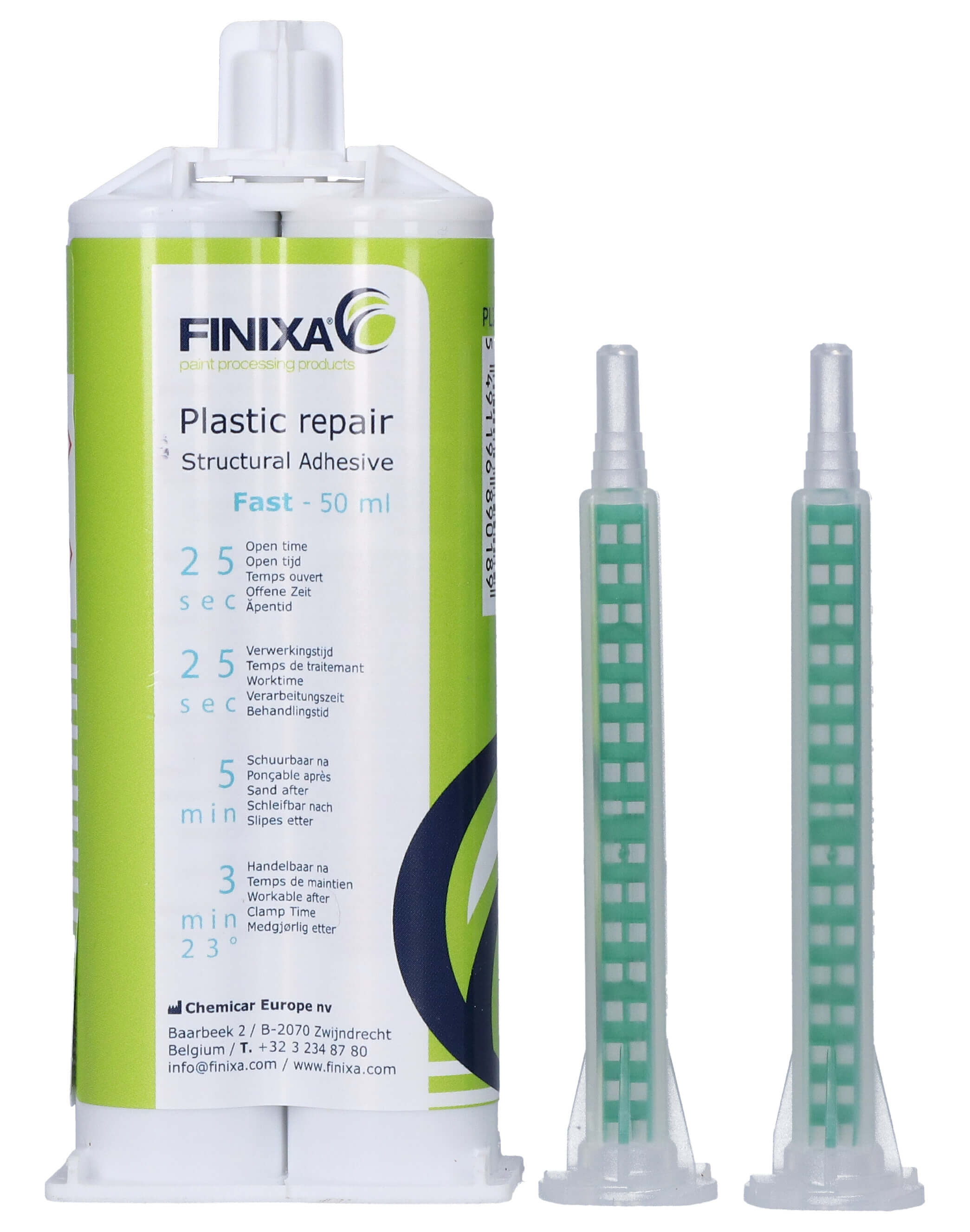 Finixa® Plastic Repair 'Fast' (25 seconds) Black 50ml Linkup Online