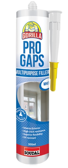 Gorilla Pro Gaps Multipurpose Filler: White - 300ml