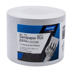 Norton No-Fil A297 Sandpaper Roll 115mm x 50M: P220