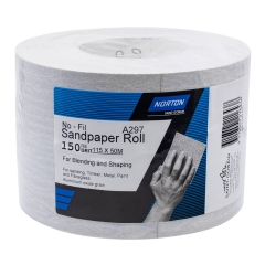 Norton No-Fil A297 Sandpaper Roll 115mm x 50M: P150