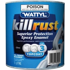 Wattyl® Killrust Epoxy Gloss Enamel: Black - 1L