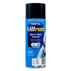 Wattyl® Killrust Epoxy Gloss Enamel: Gloss Black - Aerosol