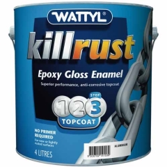 Wattyl® Killrust Epoxy Gloss Enamel: Aluminium - 4L