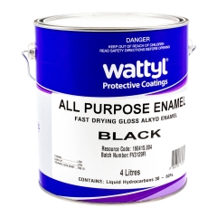 Wattyl® All Purpose Enamel: Black - 4L