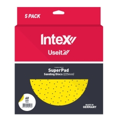 Intex Useit® Sanding Disc SuperPads 225mm: P60 - 5 Pack