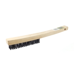 Haydn® Wire Brush 4 Row Wooden Handle - Each