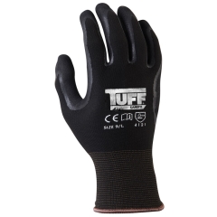 TUFF Black Grip Glove: Size 9/Large - Pair