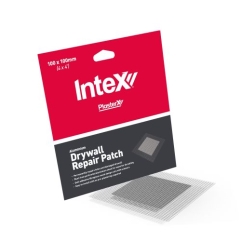 Intex PlasterX Aluminium Drywall Repair Patch: 100mm x 100mm