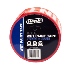 Haydn Wet Paint Caution Tape: 75mm x 300M - Roll