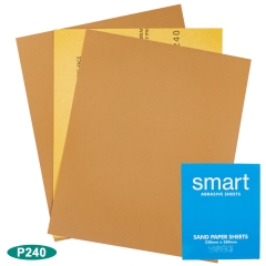 Smart B338 Dry Sand Sheets Gold 230mm x 280mm: P240 - Slv 50