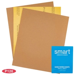 Smart B338 Dry Sand Sheets Gold 230mm x 280mm: P120 - Slv 50