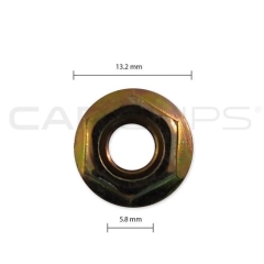 Carclips® CC32068 BMW Automotive M6 Flange Nut - Bag of 25