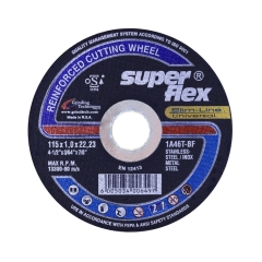 Superflex® INOX Cut Off Wheel: 115mm x 1mm x 22.23mm