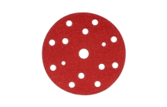 Finixa® Red Sanding Disc Ø150mm 15 Holes: P120 - 25 Pack