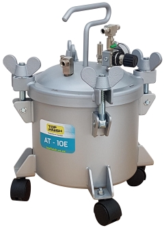 Top Finish AT-10E Paint Pressure Pot w/ Castors: 10L