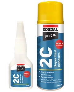 Soudal 2C Super Fast Adhesive - 200ml Kit