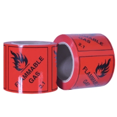 Pomona S4334 96mm x 100mm x 50M Labels: Flammable Gas 2.1