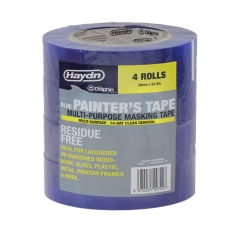 Haydn® Blue Painter's Tape: 36mm x 54.8M - 4 Pack