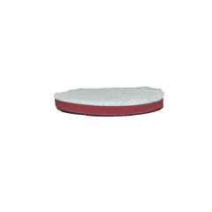 PureWax White Medium Cut Microfibre Pad: 130mm (5.1") - Each