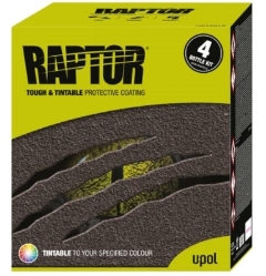 RAPTOR Tough Protective Coating Deck Liner: Black - 4L Kit