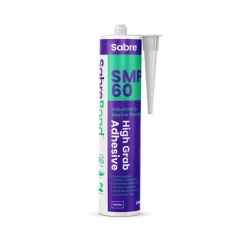 SabreBond SMP60 High Grab Adhesive: Grey - 290ml Cartridge