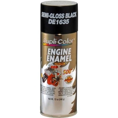 Dupli-Color® Engine Enamel: Semi-Gloss Black - Aerosol