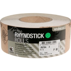 INDASA Rhynostick White Line Roll: 70mm x 25M P240 - Roll