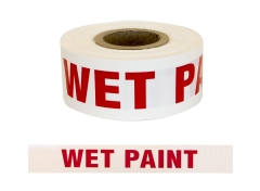 Esko® PE Warning Tape 75mm x 250M x 90µm: Wet Paint - Roll