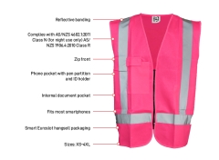 Esko® Good2Glow® Day/Night Vest: Pink Medium - Each