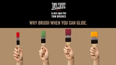 Two Fussy Blokes Glider Aqua Pro Paint Brush: 38mm - Each