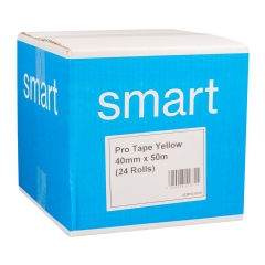 Smart Pro Tape Yellow: 40mm x 50M - Box of 24 Rolls