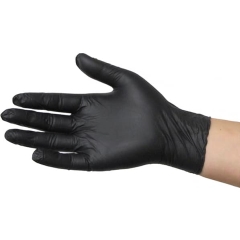 Black Dragon Prem. Powder Free Black Nitrile Gloves: Medium