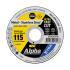 Alpha SGS XTRA Cutting Disc: 115mm x 1.0mm x 22.23mm - Each