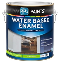 PPG Paints™ Water Based Enamel Semi Gloss: White - 4L