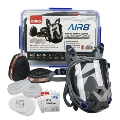 Esko® AIR8® Full Face Spray Paint Respirator - Clipbox Kit