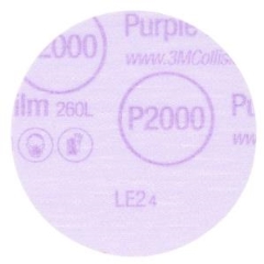 3M™ 30366 Hookit™ Purple Finishing Film Disc 76mm: P2000