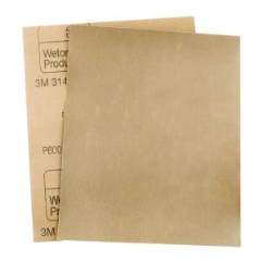 3M™ 314 Wetordry™ Sandpaper Sheet: P600 - Pack of 25