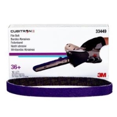 3M™ 33449 Cubitron II File Belt: 20mm x 520mm P36 - Box 10