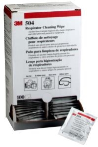 3M™ 504 Respirator Cleaning Wipe - Box of 100