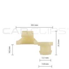 Carclips® CC10616 GM Car Clip - Bag of 25