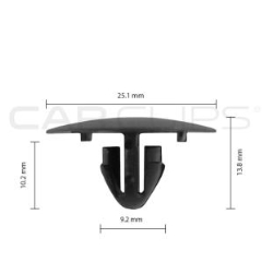 Carclips® CC10665 Toyota Car Clip - Bag of 25