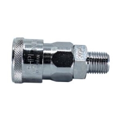 Hi Flow Air Fitting Quick Disconnect Coupler + 1/4" Male