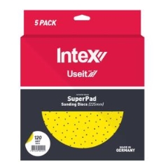 Intex Useit® Sanding Disc SuperPads 225mm: P220 - 5 Pack