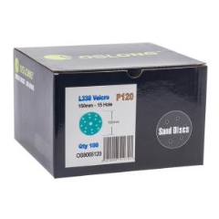 Smart L338 Film Velcro Disc 150mm 15H: P120 - Box of 100