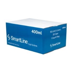 Smart Cup System Lids & Liners 190µm: 400ml - Box of 50