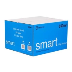 Smart Cup System Lids & Liners 190µm: 650ml - Box of 50