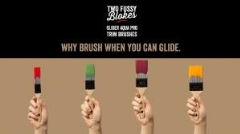 Two Fussy Blokes Glider Aqua Pro Paint Brush: 25mm - Each